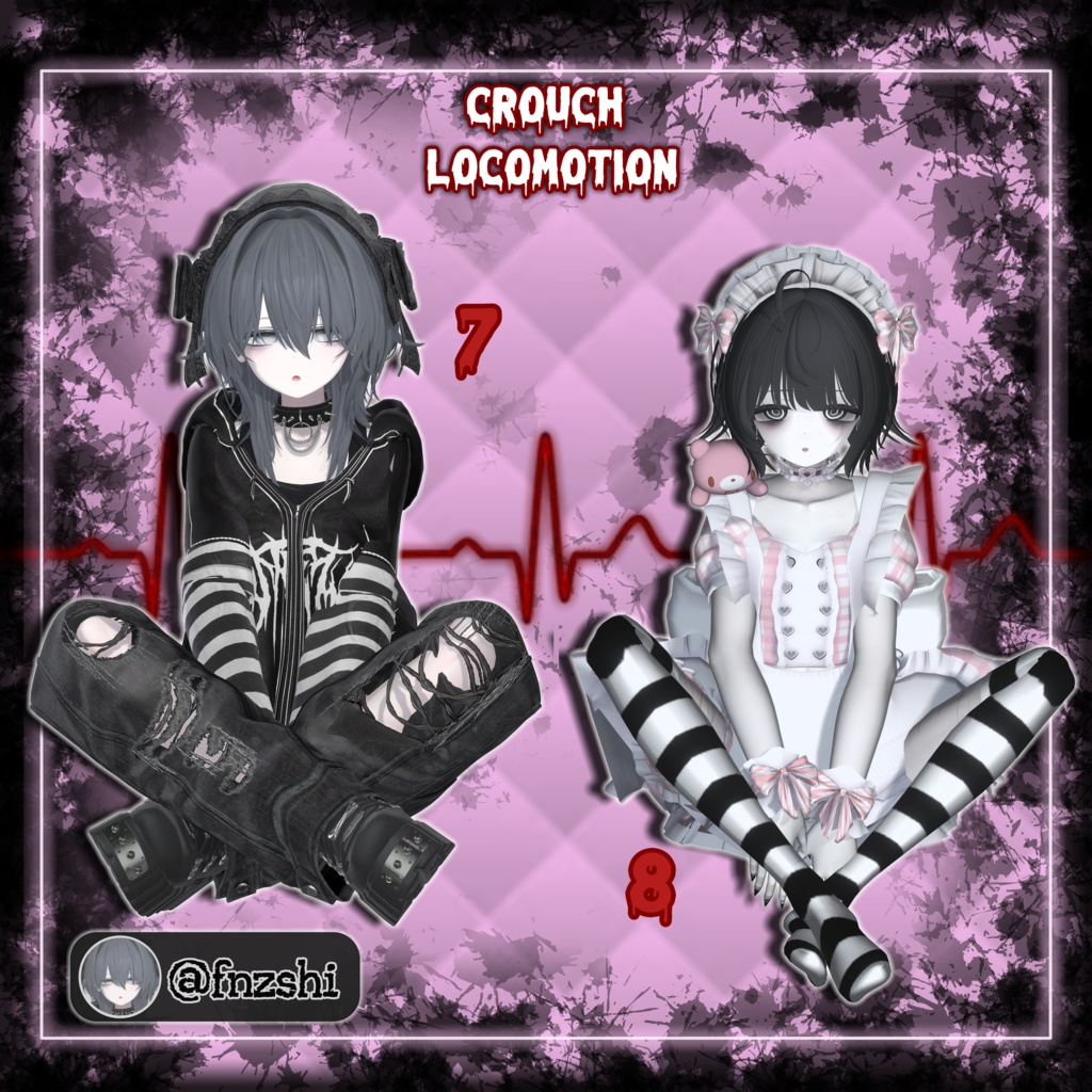 ♡ FREE (1 to 4) ♡ MiuMiu IDLE Pose Locomotion ♡