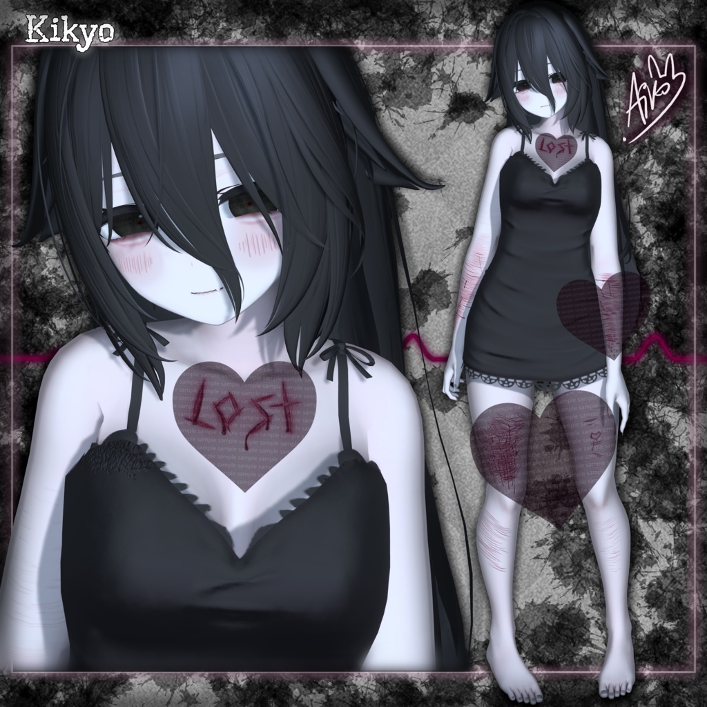 ♡LOST♡ Texture Face Makeup/Body - Skin texture for Manuka-Kikyo-Moe(OnlyMakeup/Skin NO SH))