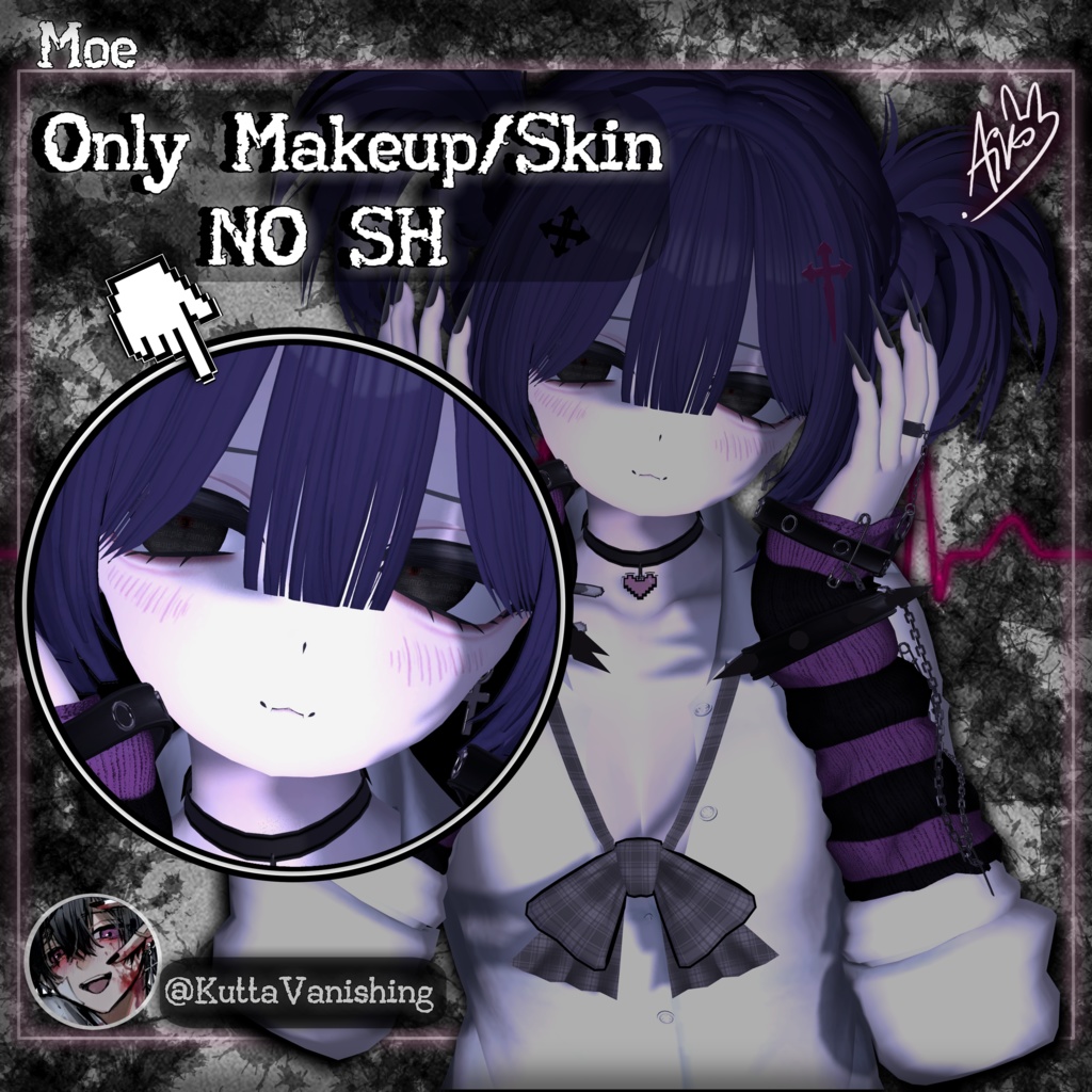 ♡LOST♡ Texture Face Makeup/Body - Skin texture for Manuka-Kikyo-Moe(OnlyMakeup/Skin NO SH))