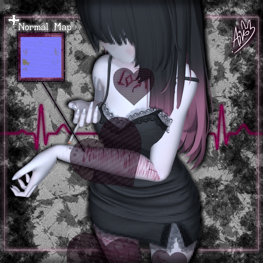 ♡LOST♡ Texture Face Makeup/Body - Skin texture for Manuka-Kikyo-Moe(OnlyMakeup/Skin NO SH))