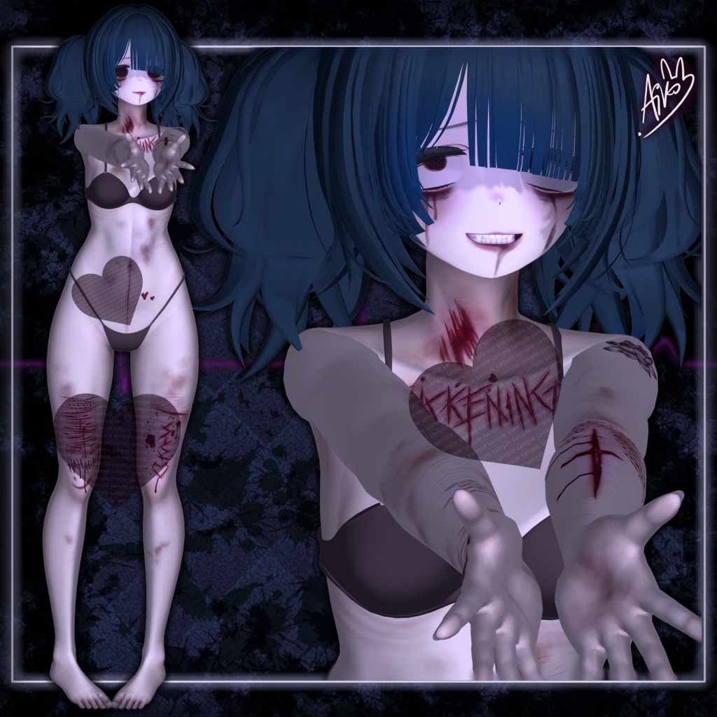 ♡S1CK3N1NG♡ Texture Face Makeup/Body - Skin texture for Manuka (マヌカ) ♡