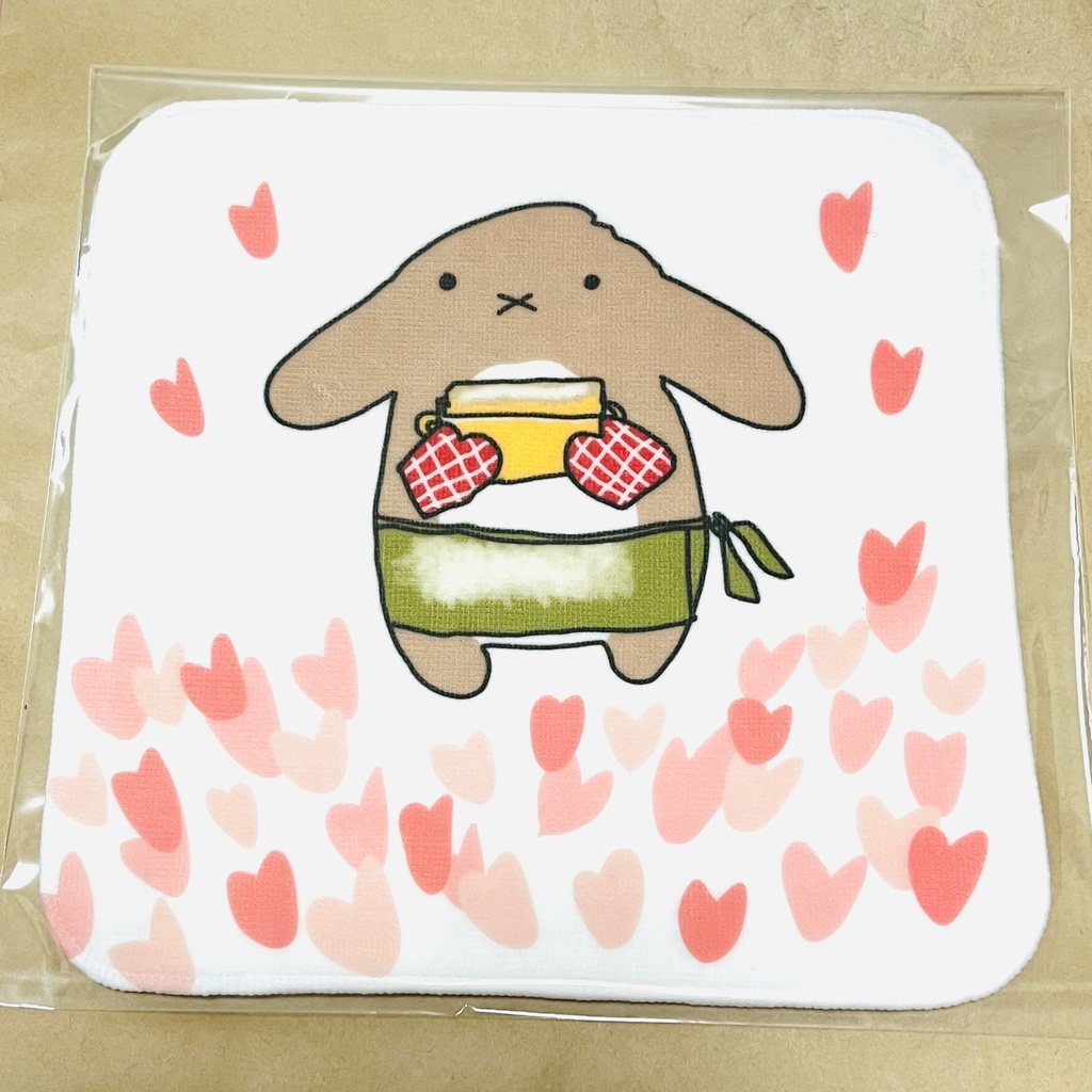 #7 スフレパンケーキやいたうさぎハンカチ