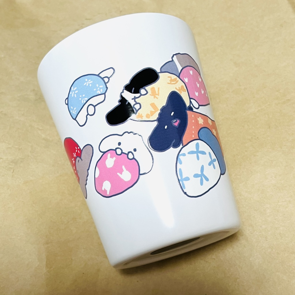 眠る子うさぎちゃんたち　ステンレスタンブラー