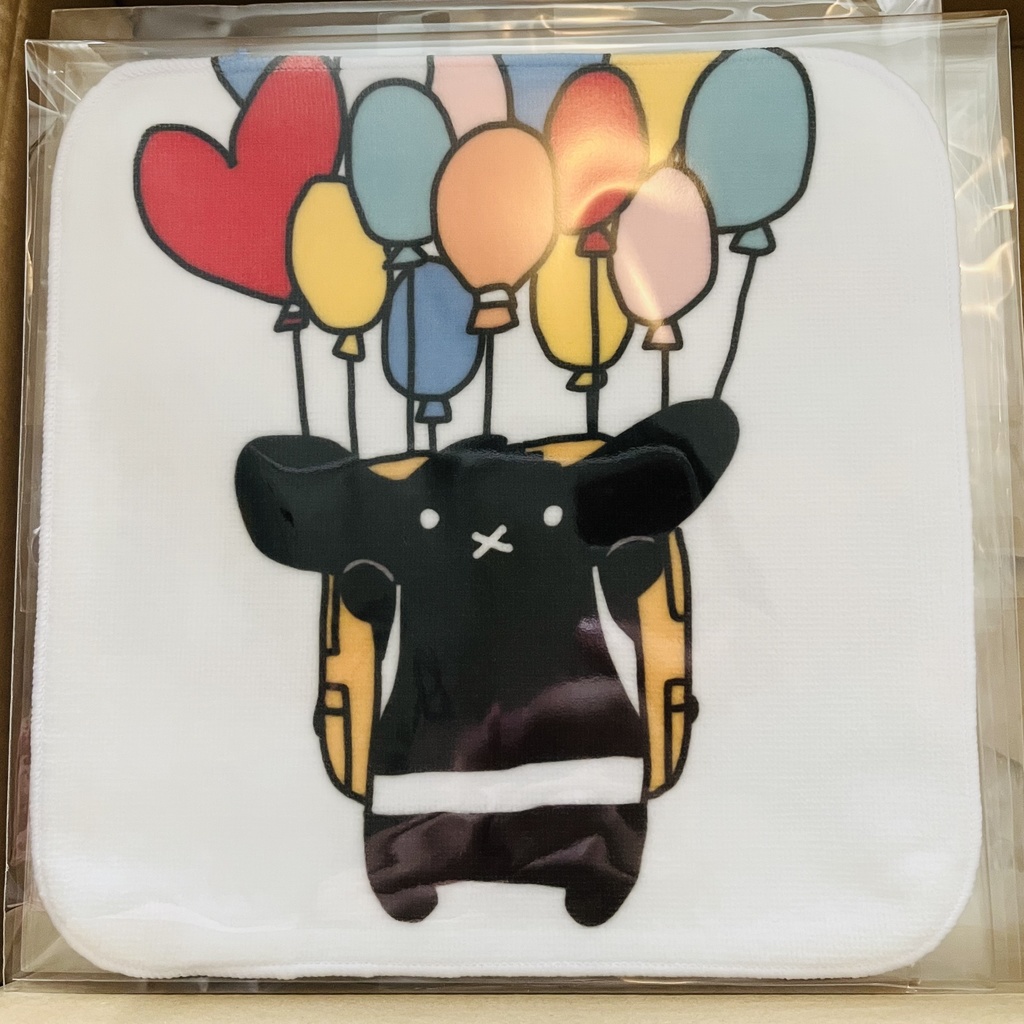 #17 旅人うさぎハンカチタオル