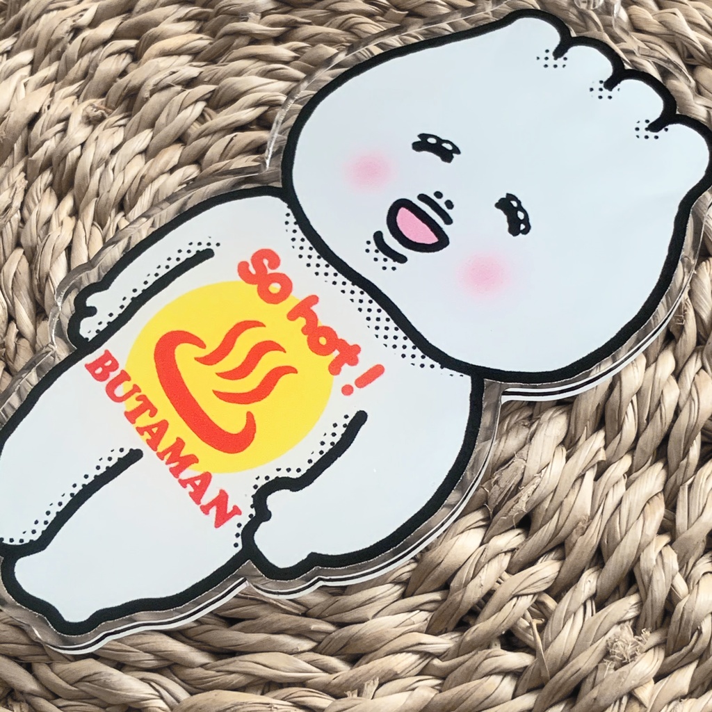 BUTAMAN so hot ! キーホルダー (ブラック)