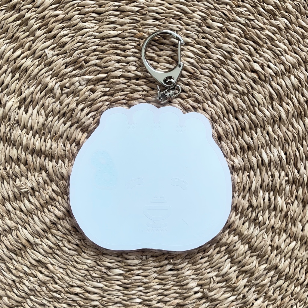 BUTAMAN FACE キーホルダー BIG (レッド)