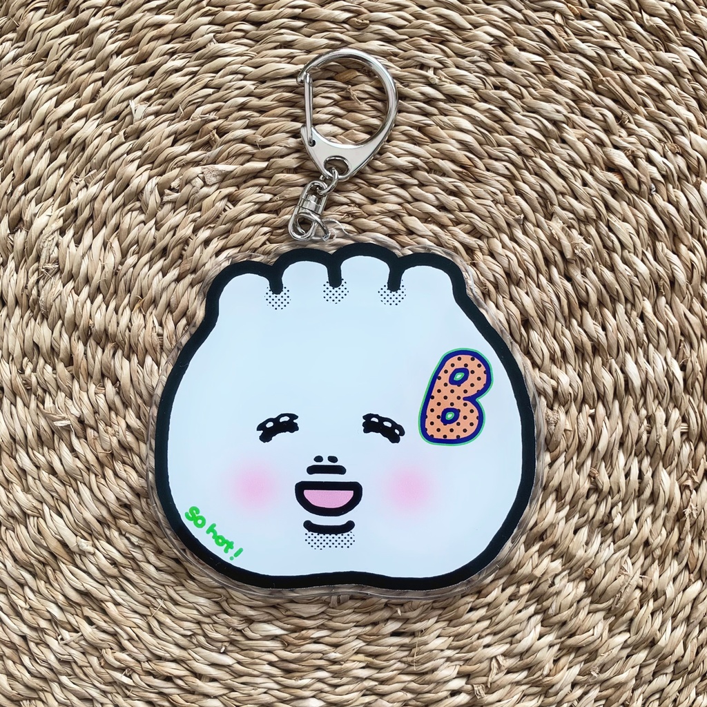 BUTAMAN FACE キーホルダー BIG (ブラック)