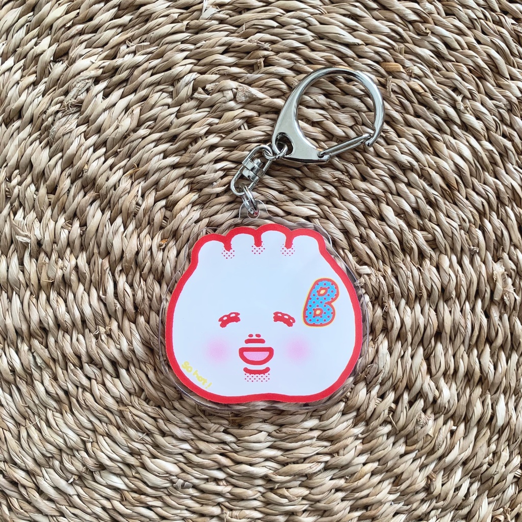 BUTAMAN FACE キーホルダー SMALL (レッド)