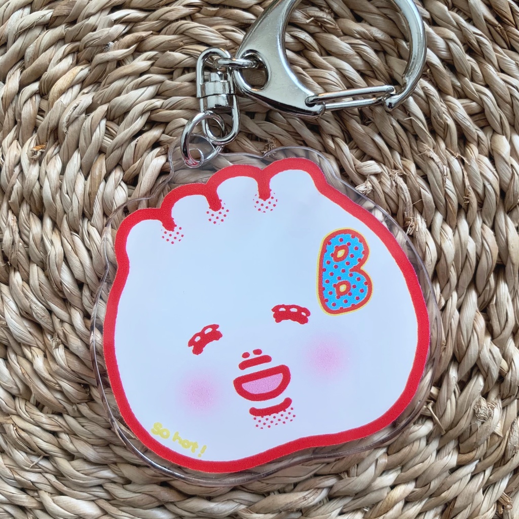 BUTAMAN FACE キーホルダー SMALL (レッド)