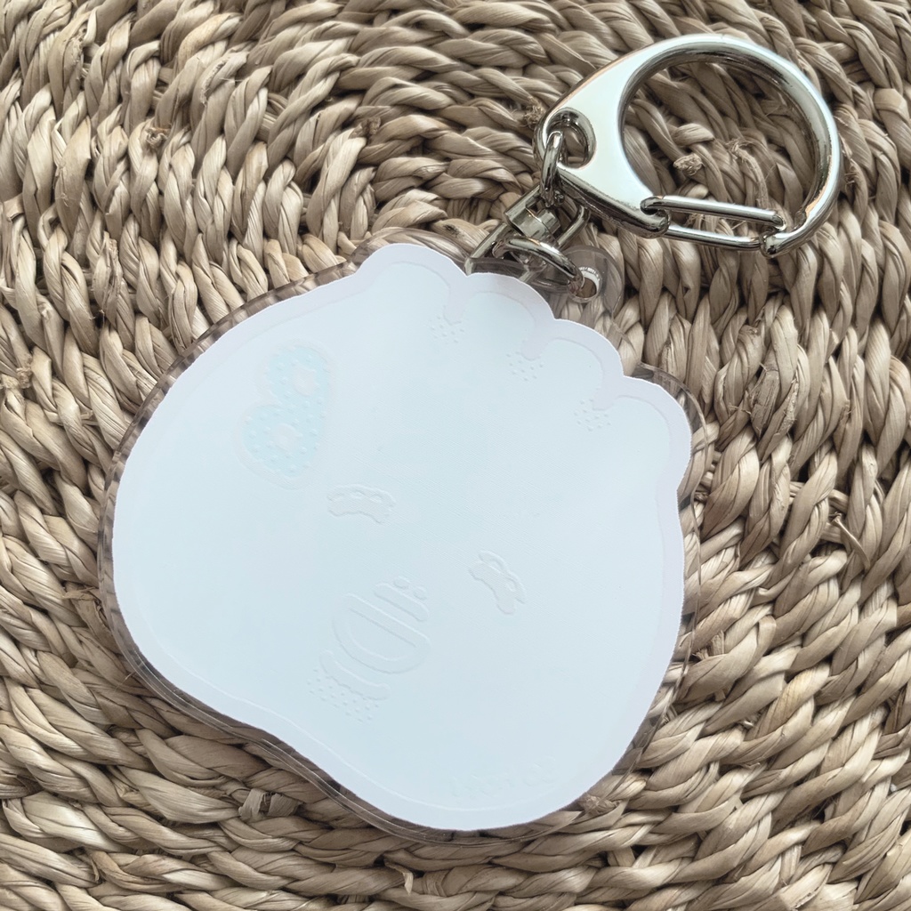 BUTAMAN FACE キーホルダー SMALL (レッド)