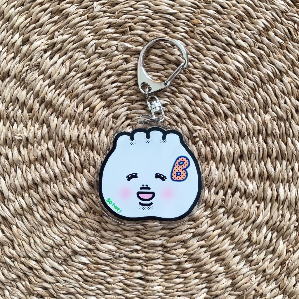BUTAMAN FACE キーホルダー SMALL (ブラック)