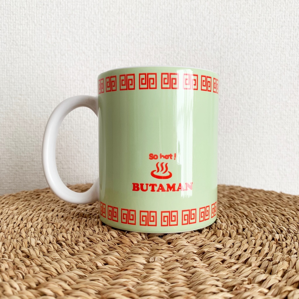 BUTAMAN KungFu マグカップ (グリーン)