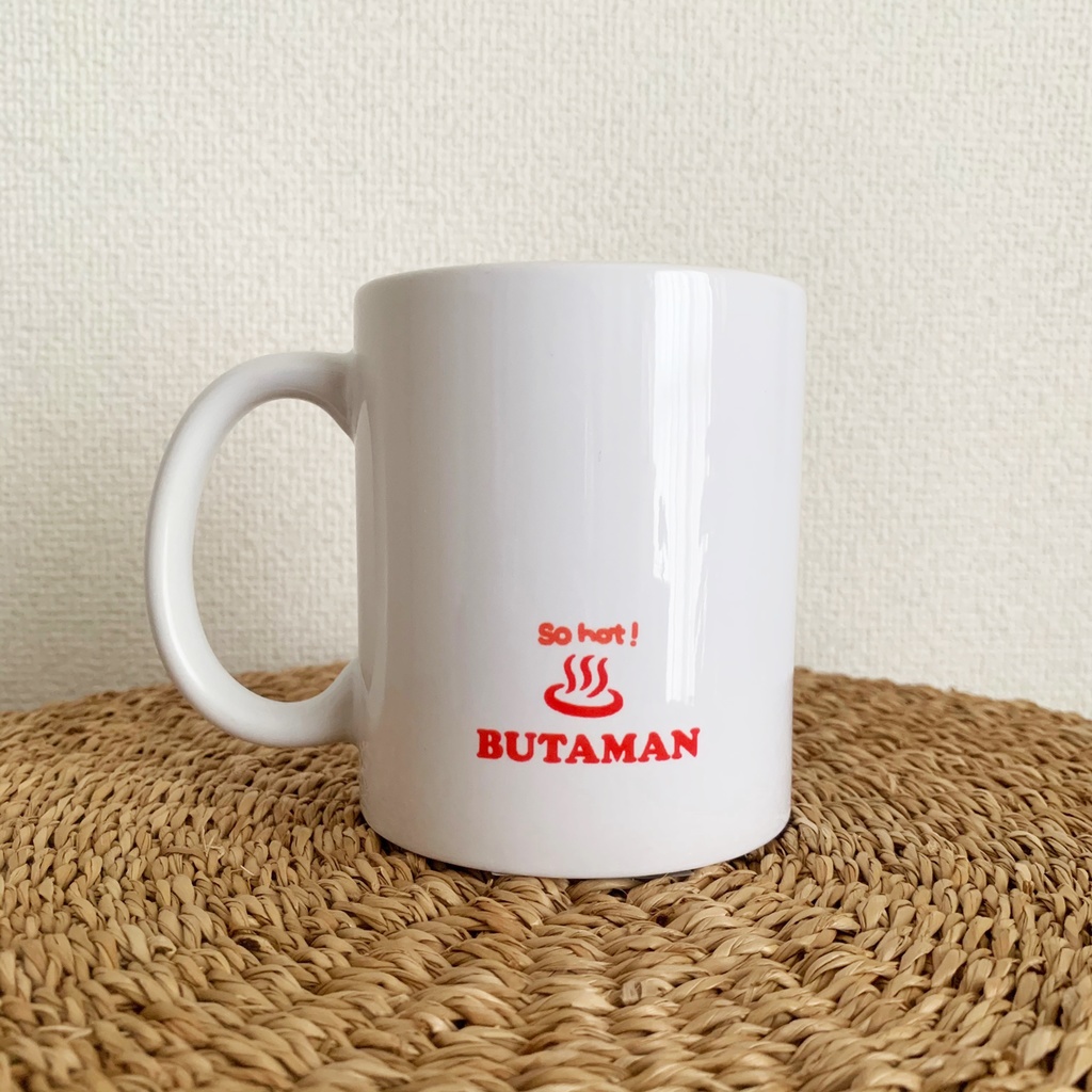 BUTAMAN Face マグカップ (レッド)