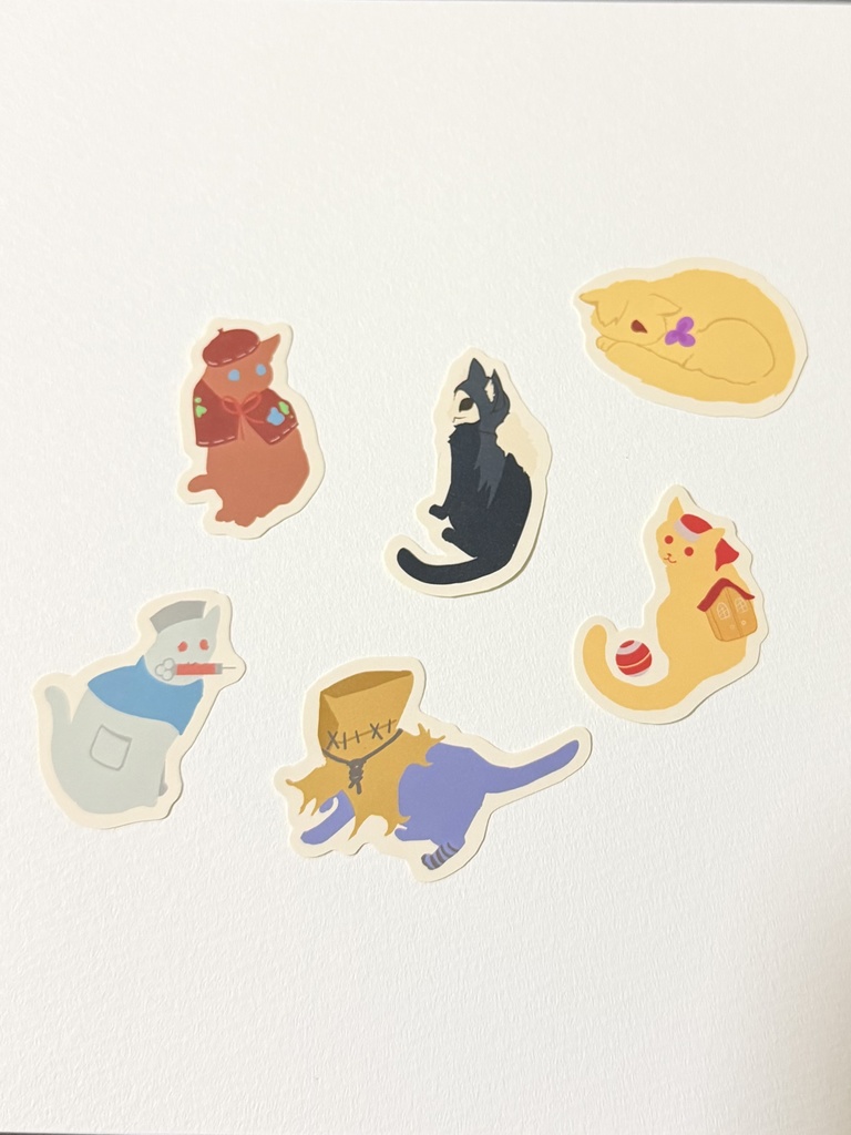 猫化荘園3　シール　6種セット