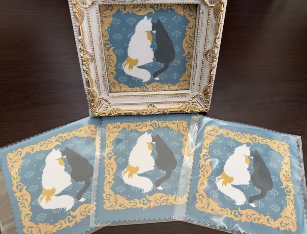 納写　猫化　メガネ拭き