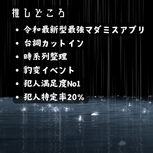 【マダミスアプリ】冤ざいサイクル