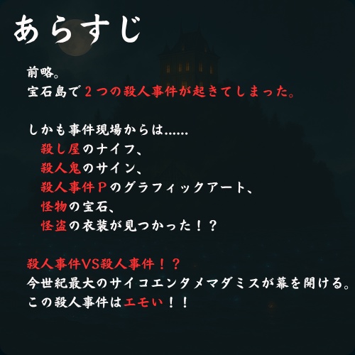 【マダミスアプリ】宝石島の殺人