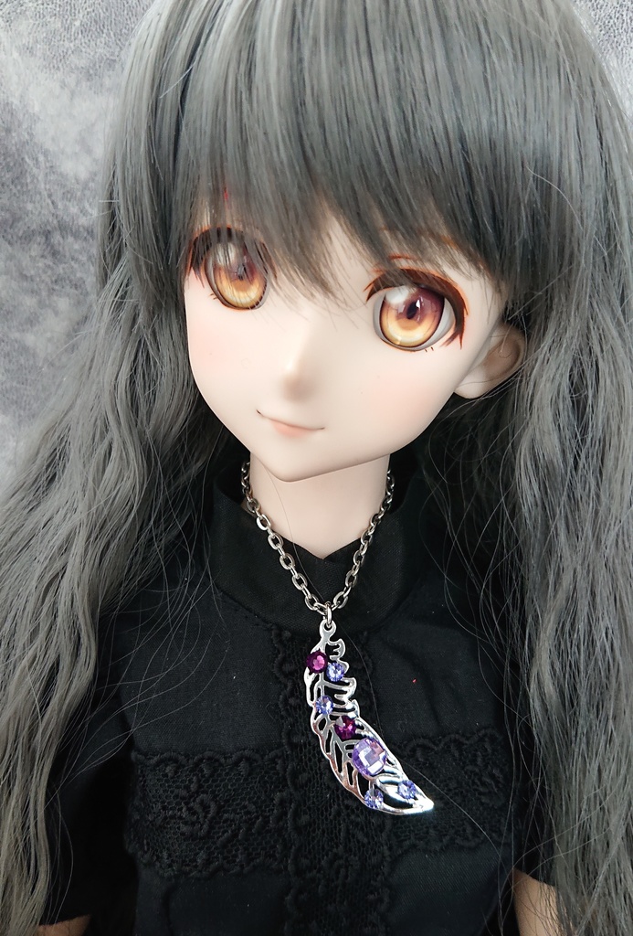 ネックレス（パープルフェザー）