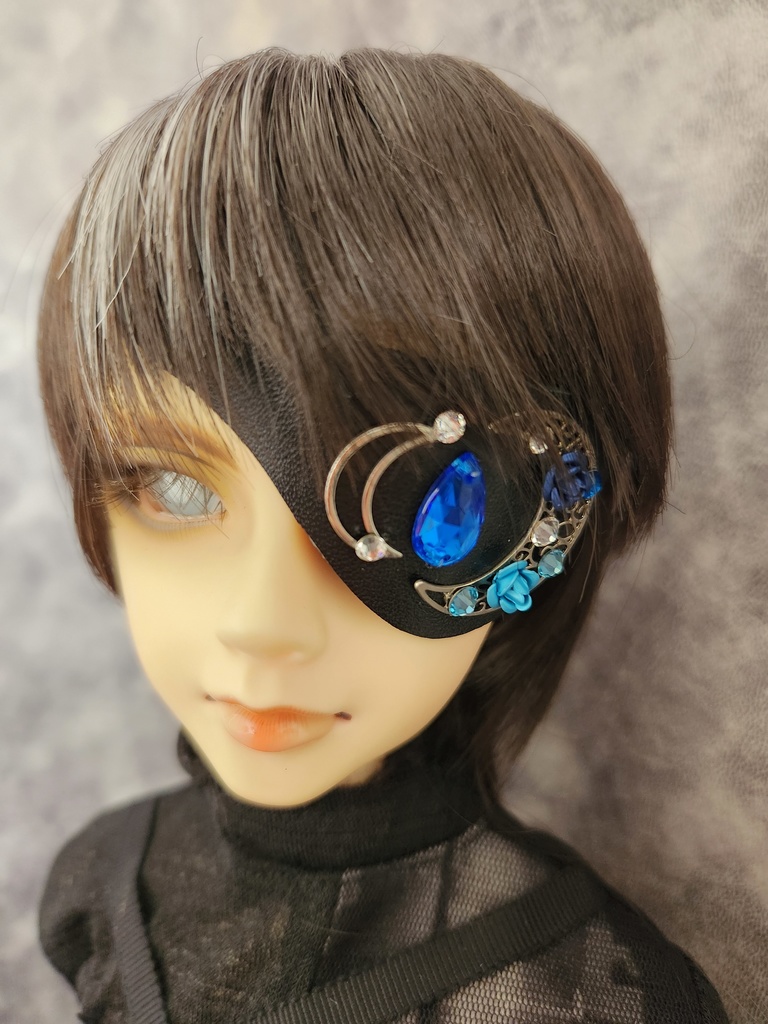 眼帯　ーナイトブルーローズー