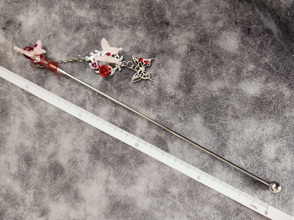 魔法杖（スティック）　ーピンクバタフライー