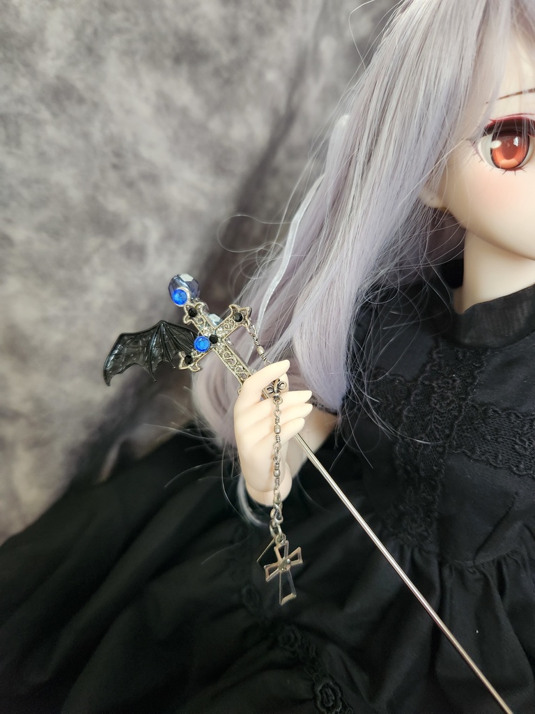 魔法杖（スティック）ー片羽根ブラックバットー