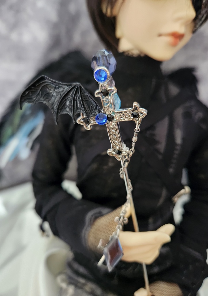 魔法杖（スティック）ー片羽根ブラックバットー