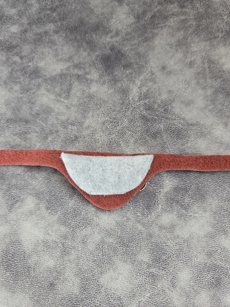 眼帯　和風柄（赤皮）