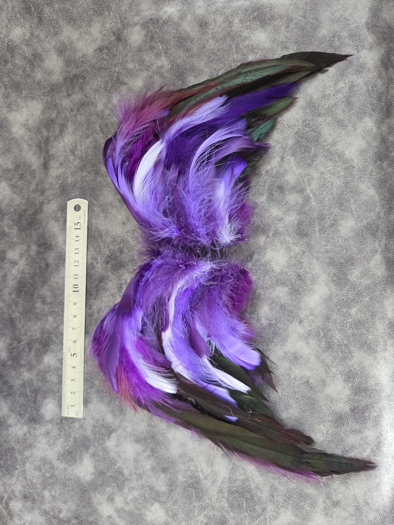 羽根 グラデーションパープル