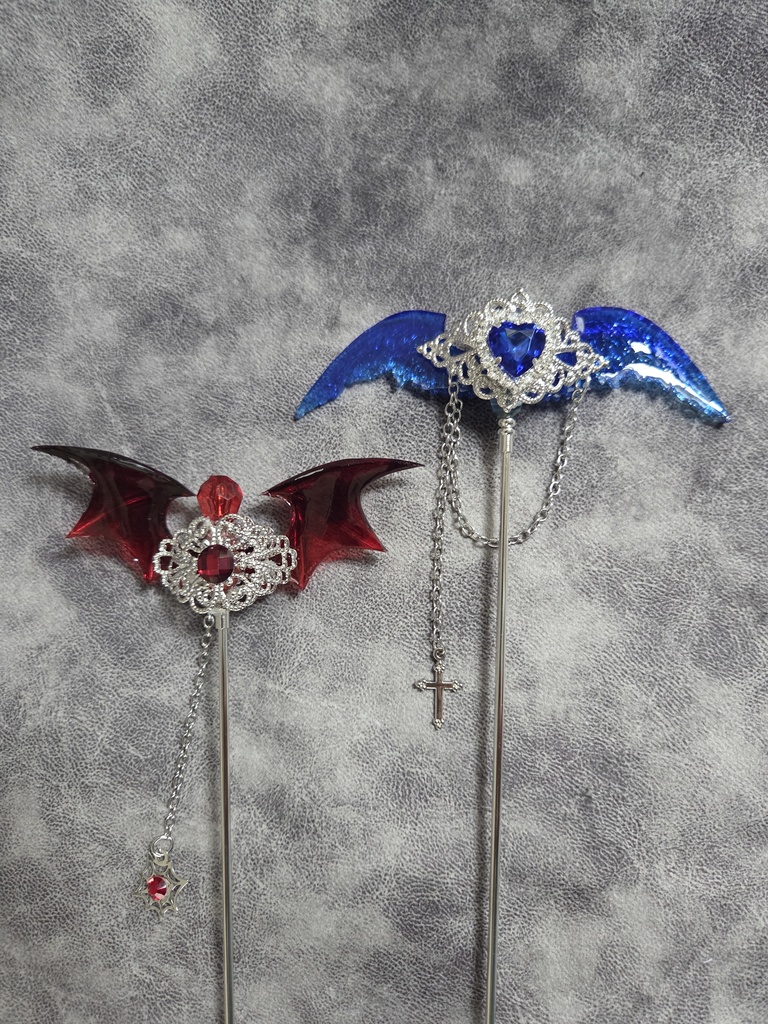 魔法スティック　赤コウモリ