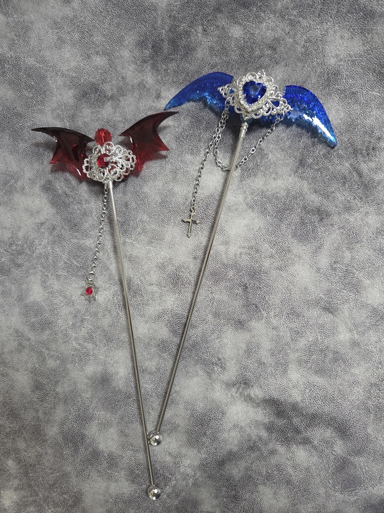 魔法スティック　赤コウモリ