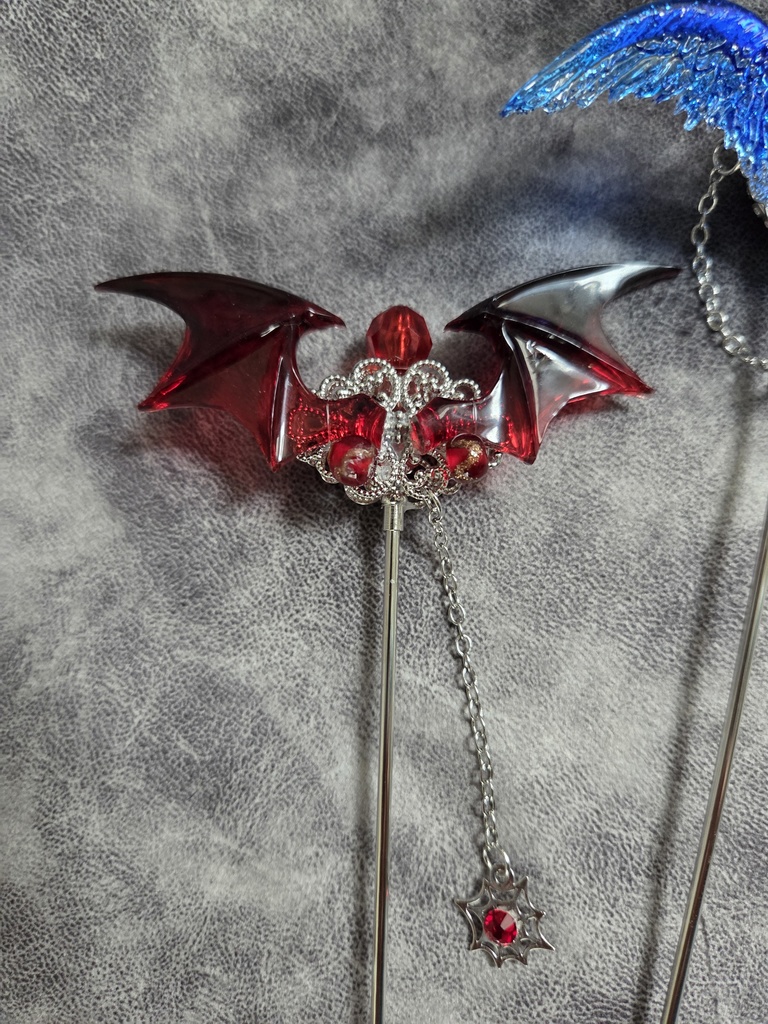 魔法スティック　赤コウモリ