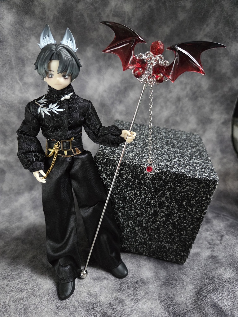 魔法スティック　赤コウモリ