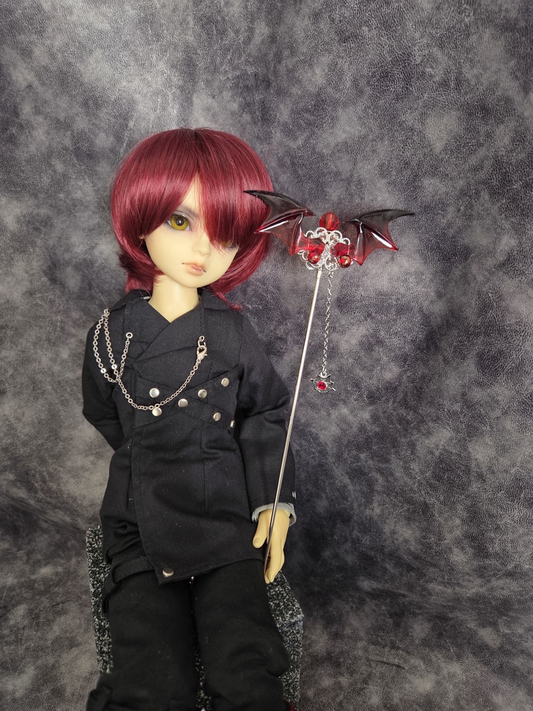 魔法スティック　赤コウモリ
