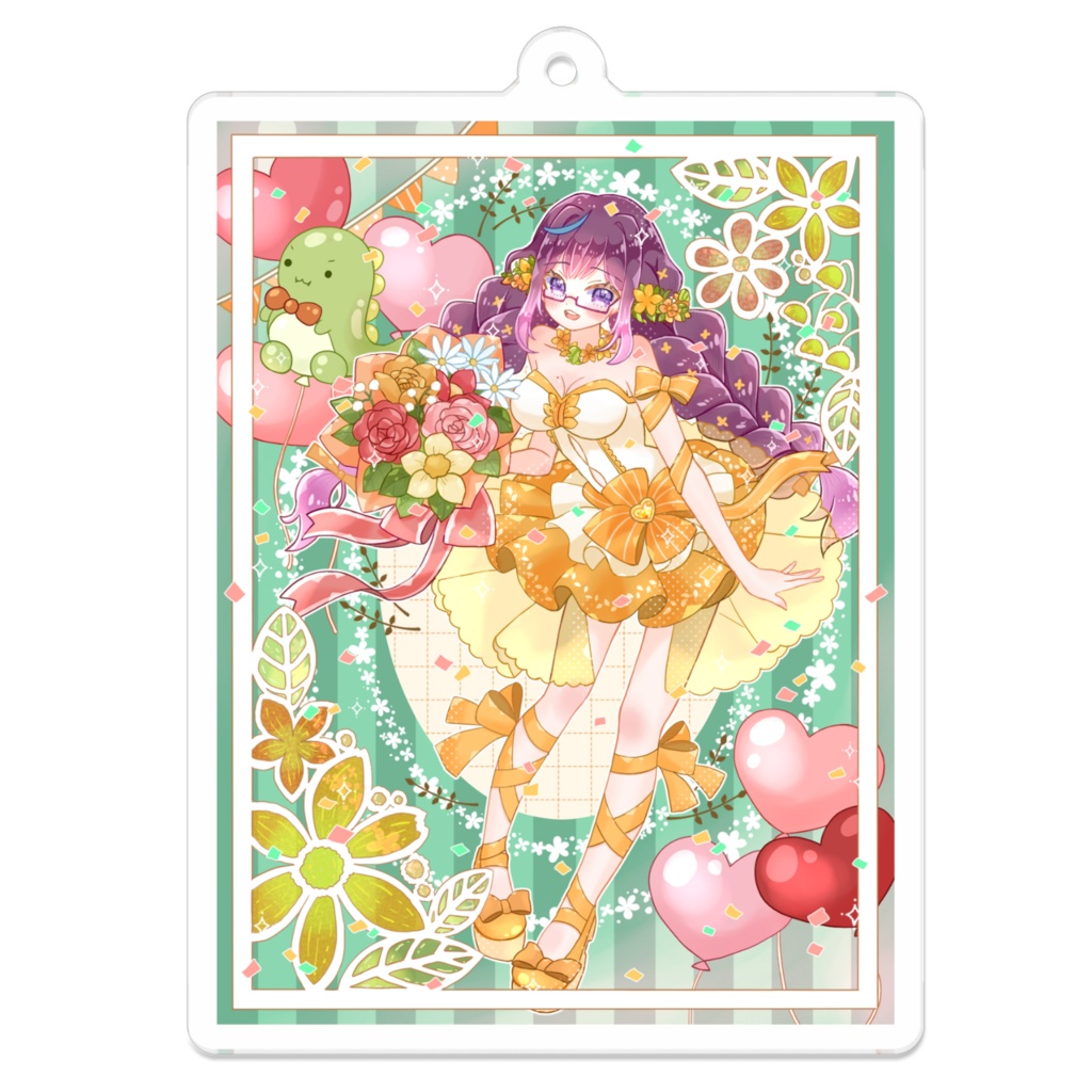 【絶叫ちぃちゃん活動5周年グッズ】アクリルキーホルダー