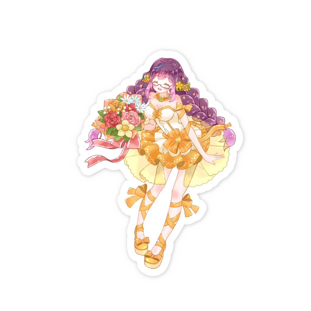 【絶叫ちぃちゃん活動5周年グッズ】スマホステッカー - 縦