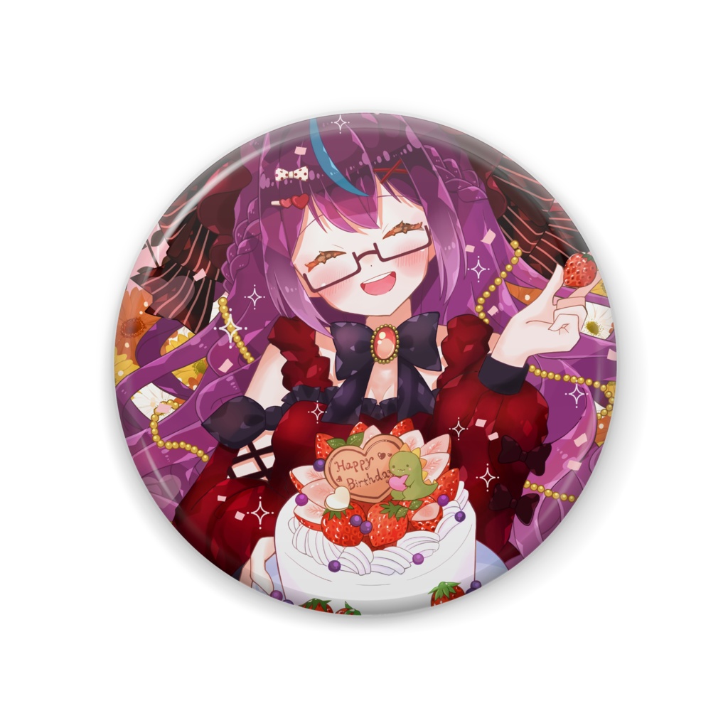 【絶叫ちぃちゃん生誕祭グッズ】缶バッジニッコリ2025