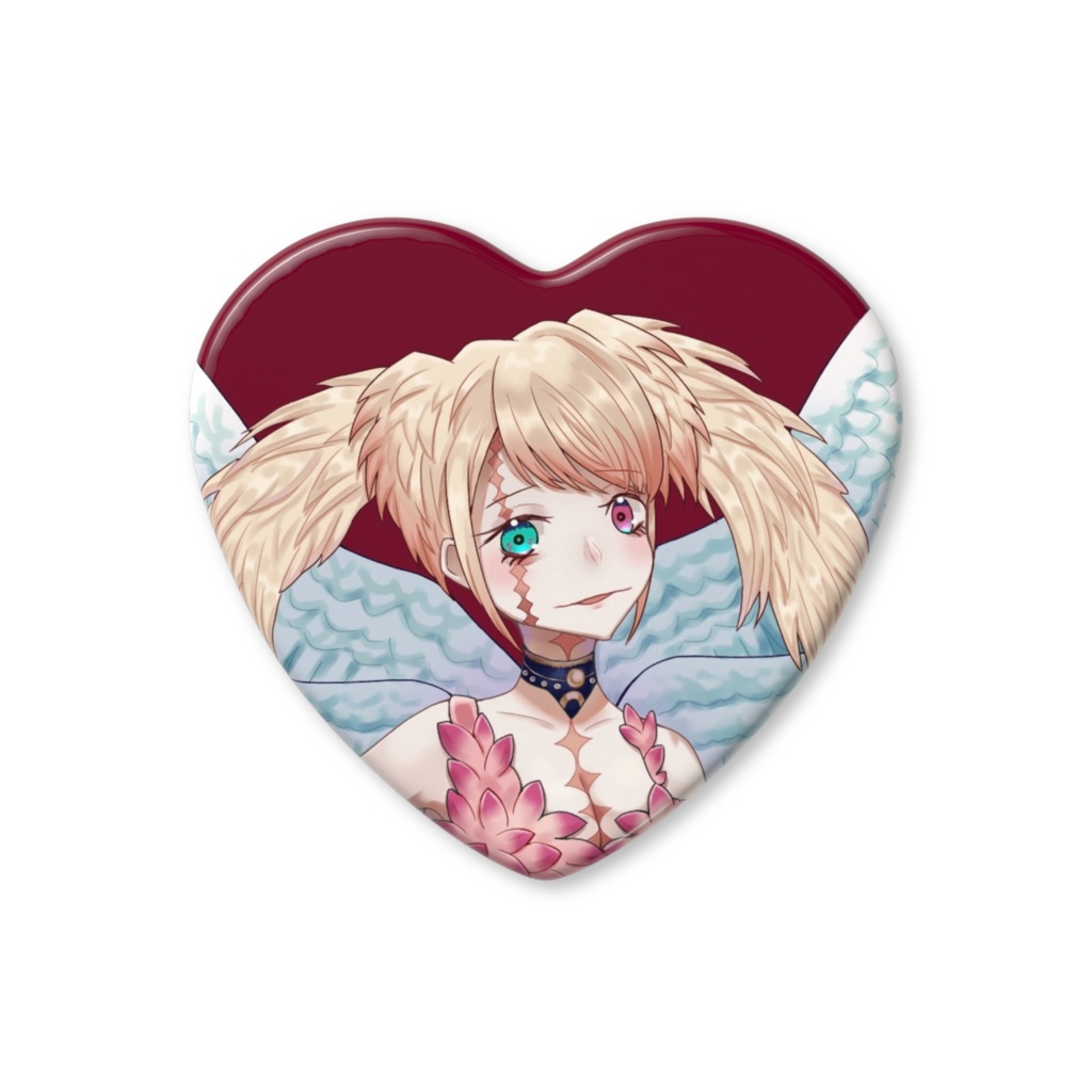 ルル_ハート缶バッジ2種類