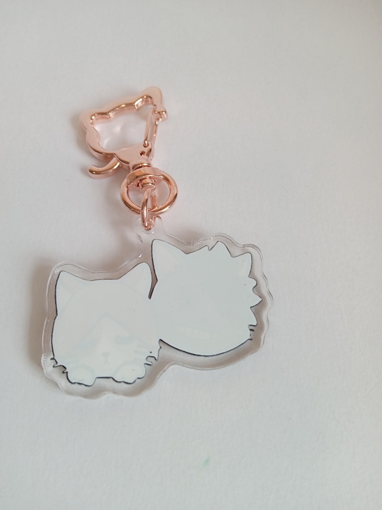 クロ&ケンマねこアクリルキーホルダー(発送方法・あんしんBOOTHパック)