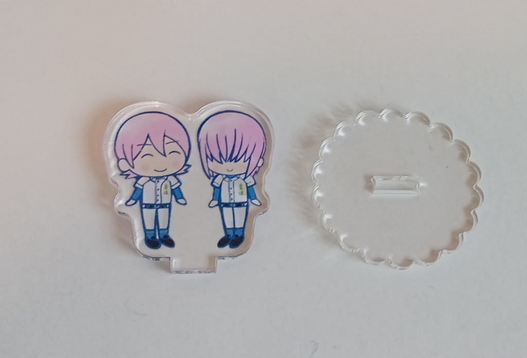 小湊兄弟アクリルスタンド(台座・ビスケット型)