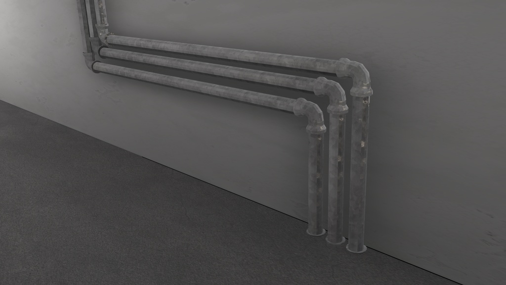 【VRChat想定】なんか良い感じの露出配管【無料】