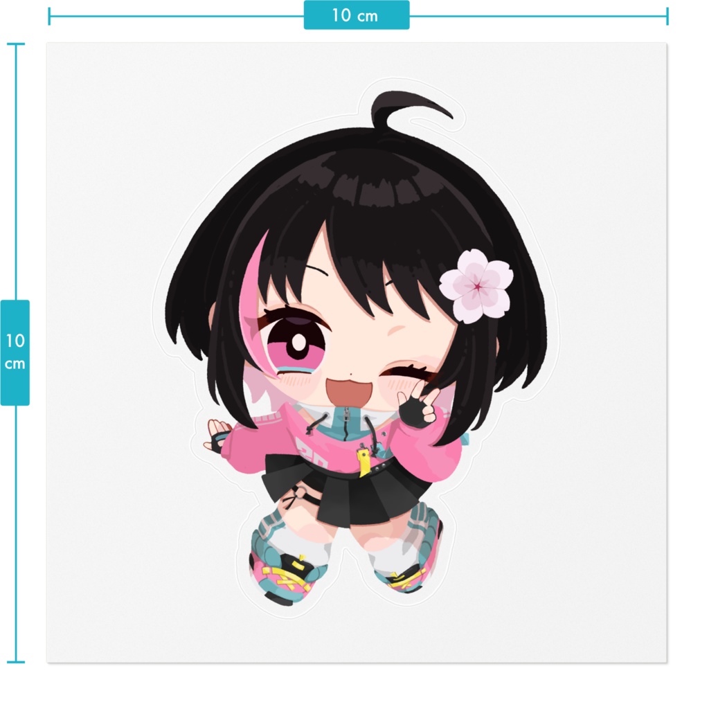 【風和ふわ三周年】すてっかー!ふわちゃんver.