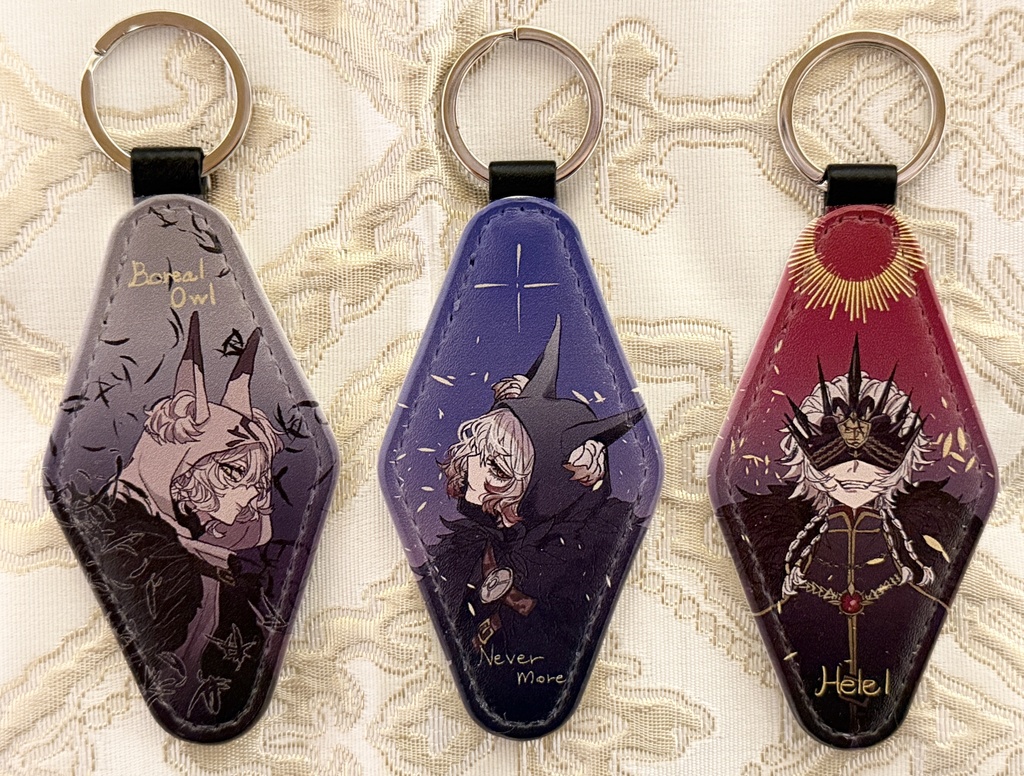 イタカ各衣装レザーミラーキーホルダー