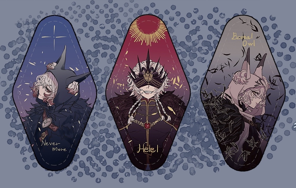 イタカ各衣装レザーミラーキーホルダー