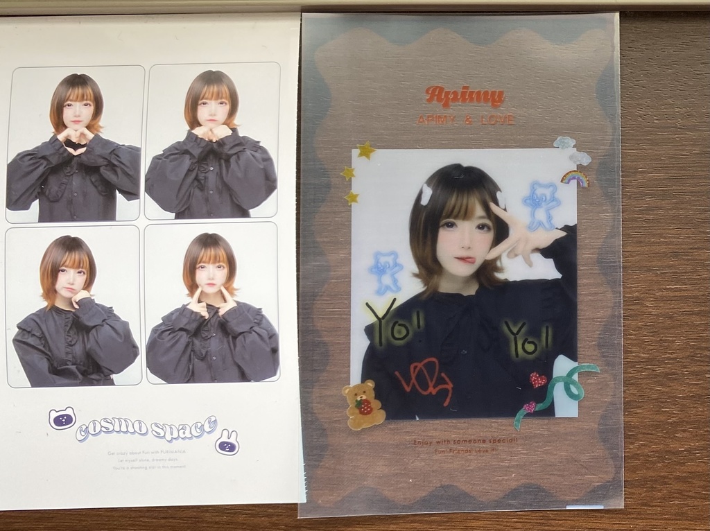 ゆらピンプリ（チェキくらいのサイズ2枚）