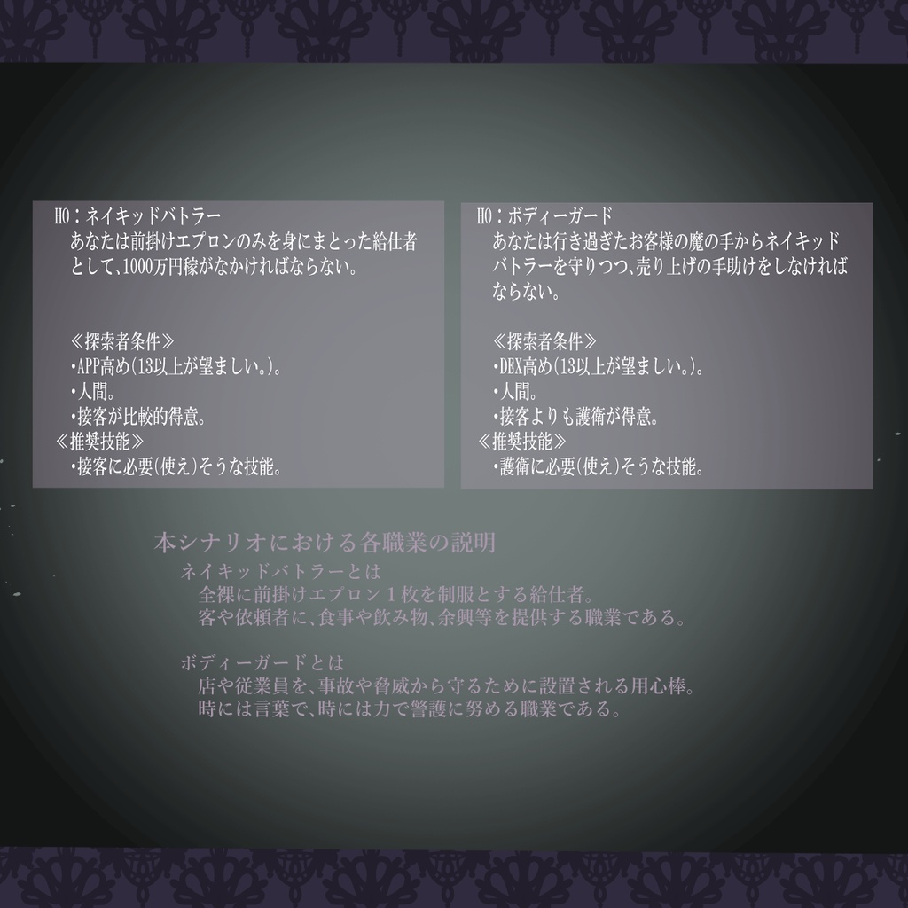 【R15】CoCシナリオ「Welcome to NakeD Land!」 SPLL:E195305