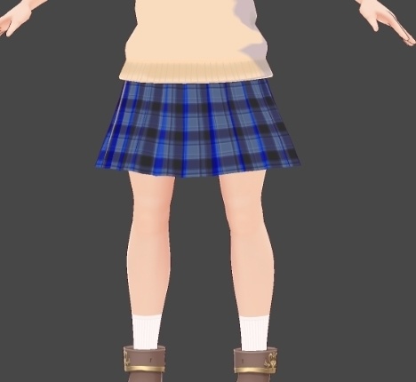 【VRoid】スカートテクスチャ11枚【制服風スカート】