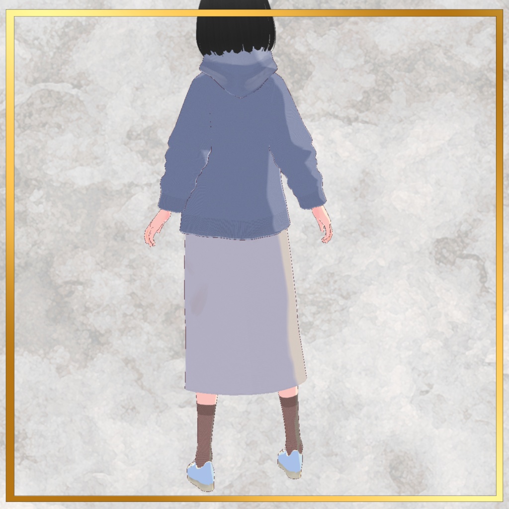 【VRoid / FREE】秋コーデ Autumn Outfit|Hoodie・Skirt・Socks・Shoes