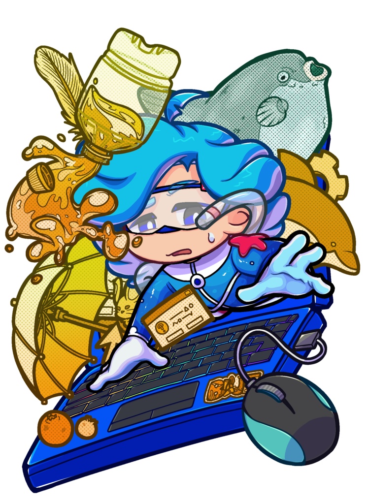 アクリルキーホルダー(Blue)