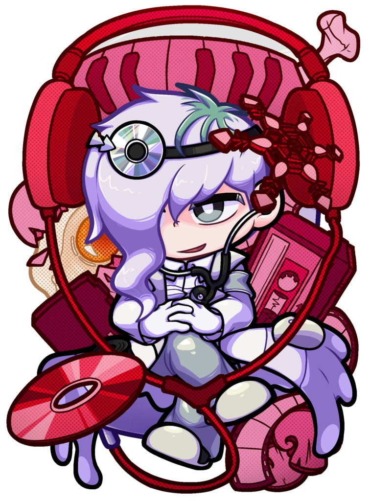 アクリルキーホルダー(White)