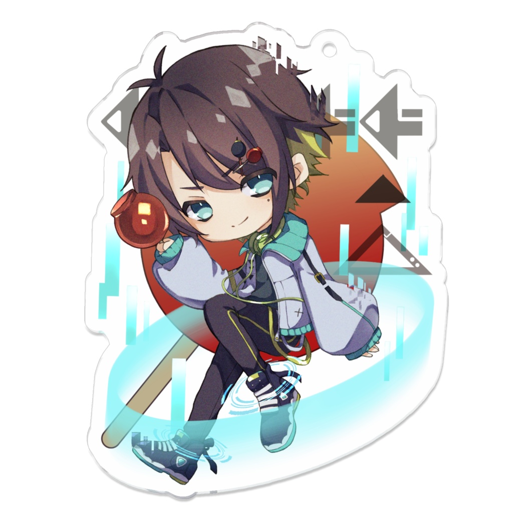 10周年記念　アクリルキーホルダー【青】